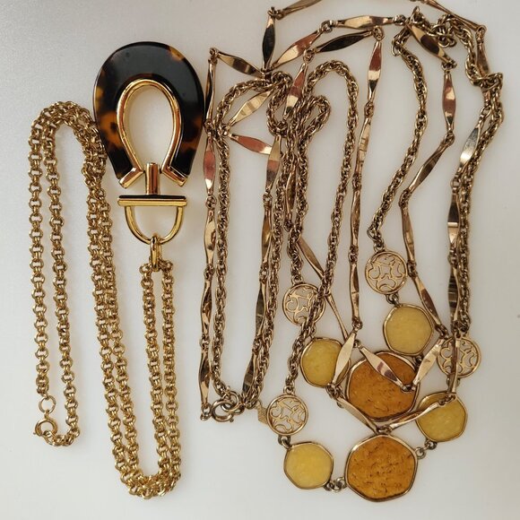 1980–S SARAH COVENTRY “TASTE OF HONEY” AND NAPIER SIGNED VINTAGE NECKLACES - Picture 3 of 11